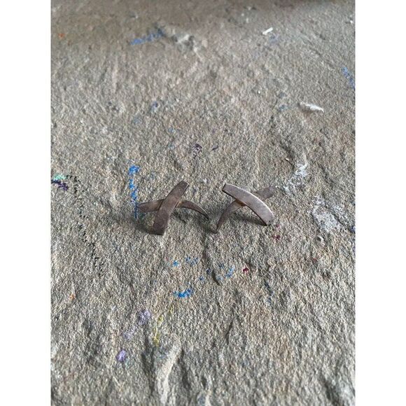 Vintage Earrings Sterling Silver X 925 Stamped NG - Picture 2 of 6